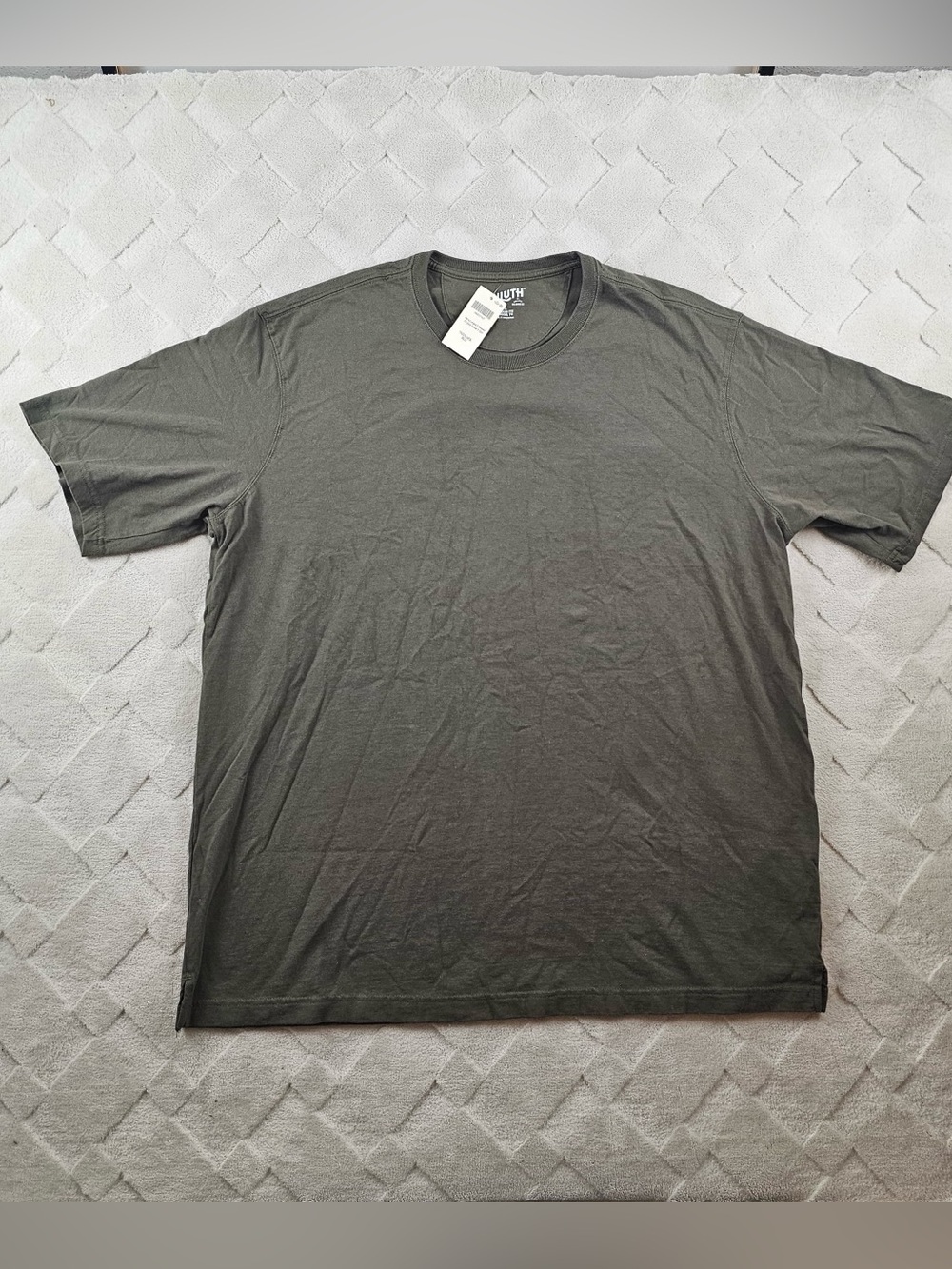 Duluth Trading Co Crew Short Sleeve Shirt Mens Extra Large Green Relaxed Fit